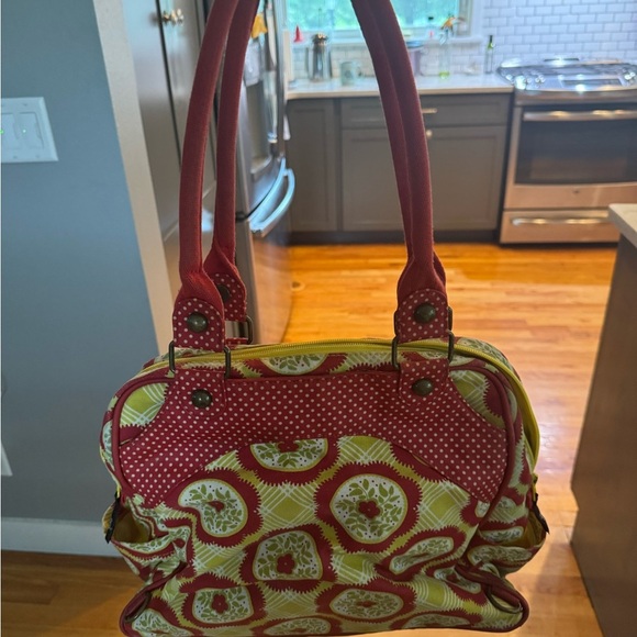Petunia Pickle Bottom Diaper Bag. Red and Yellow Women's Diaper Bag - Picture 2 of 10